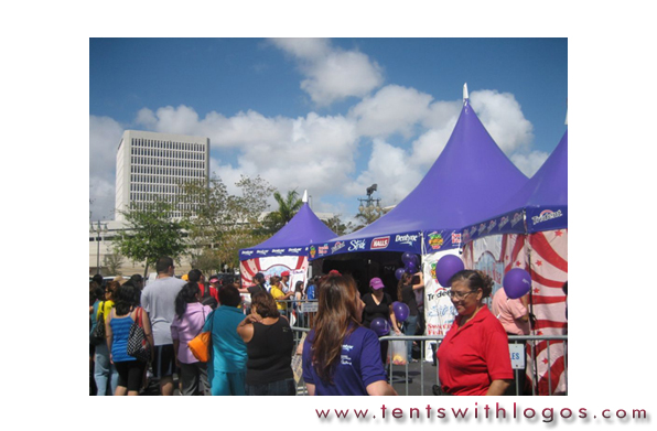 Event Tent for Calle Ocho in Miami 
